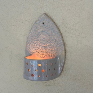 Handmade Ceramic Wall Mounted Unique Candle Sconce
