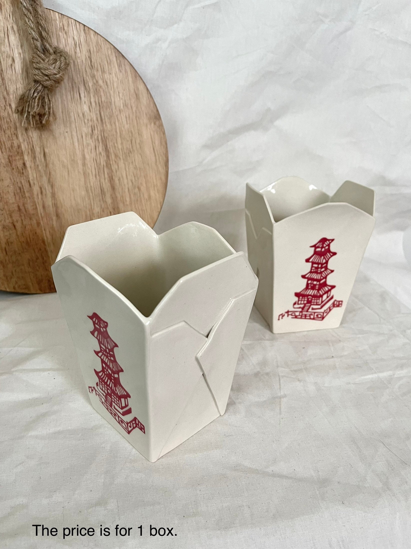 Zmybcpack 50 Pack 32oz Chinese Take Out Food Boxes With Metal Wire Handle & Labels, Party Favor Boxes Paper Take Out Food Containers For Hot Or Cold Food
