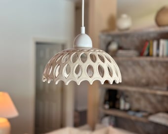Stoneware Modern Ceramic Pendant Light, Pottery Handmade Ceiling Light Cover, Hanging Lampshade Pendant Lamp Shade