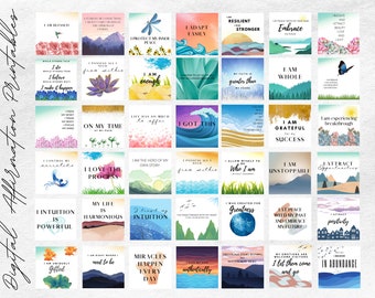 Vision Board Printable Kit - 44 Cards. Affirmation Cards Printable. Printable Affirmation Cards. Printable Affirmations. 2026 Vision Board