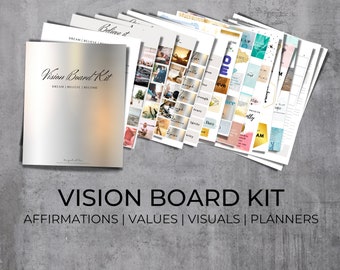 The Ultimate Digital Vision Board Kit. Manifesting Journal. Vision Board Kit. Manifesting Bundle. Journal Kit. Mood Board. 2025 Vision Board