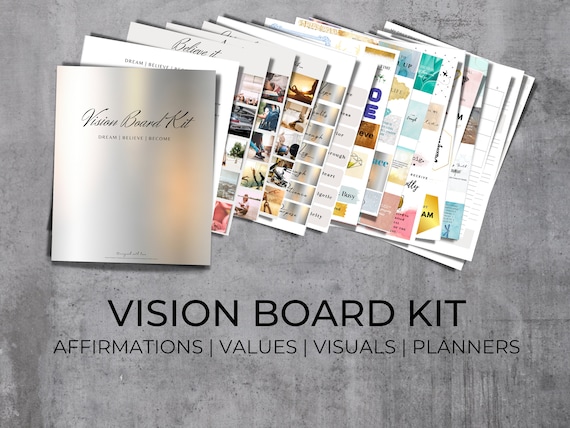 The Ultimate Digital Vision Board Kit. Manifesting Journal. Vision