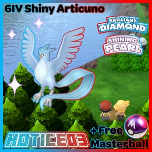 ✨ SHINY ✨ARTICUNO LEVEL 1 6IV Pokemon Brilliant Diamond Shining Pearl FAST  TRADE