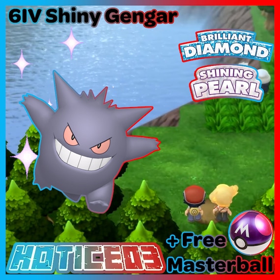 6IV Shiny Gengar Pokemon Brilliant Diamond Shining Pearl 