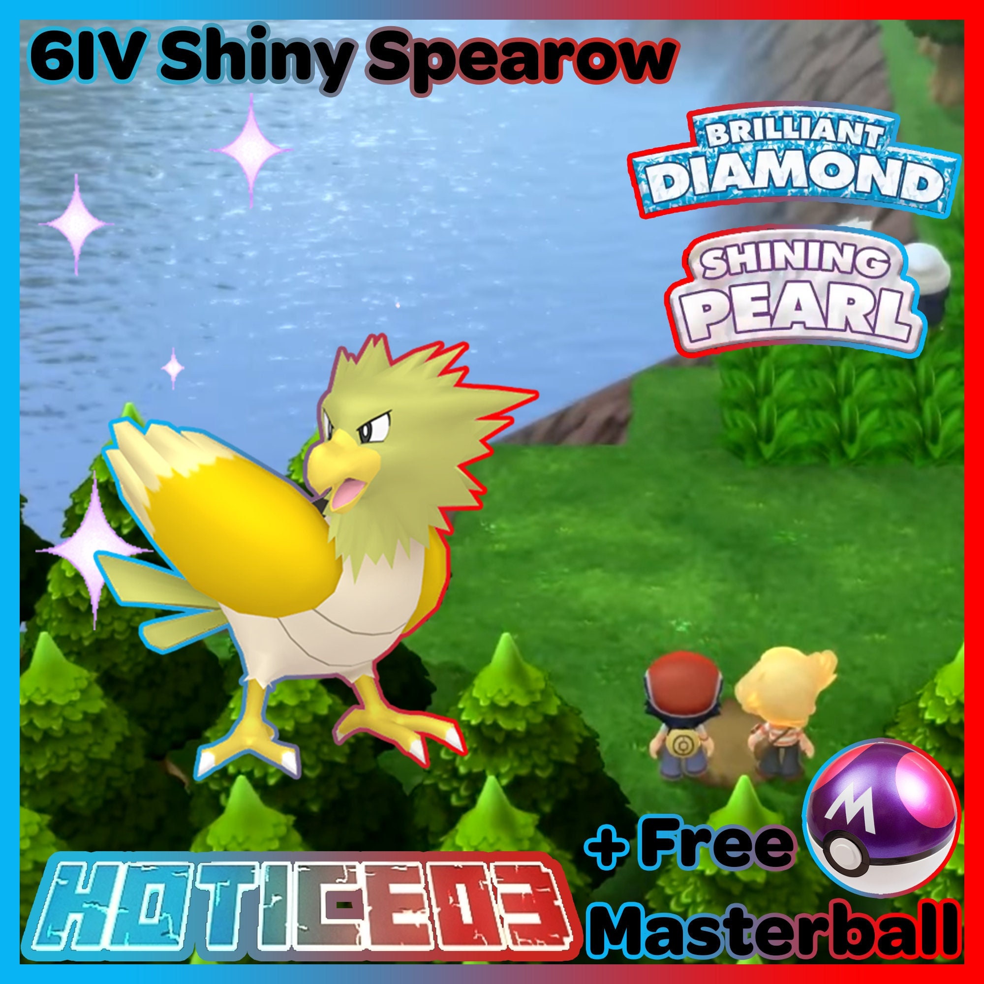 Shiny Spearow on Pokémon Fire Red! ( Gen 3)
