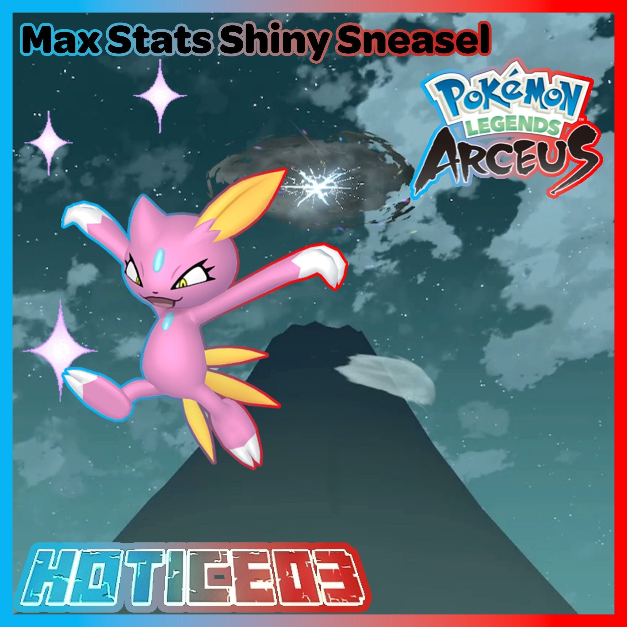 Pokemon Legends Arceus Shiny Shaymin Max Effort Levels 6IV-EV Trained