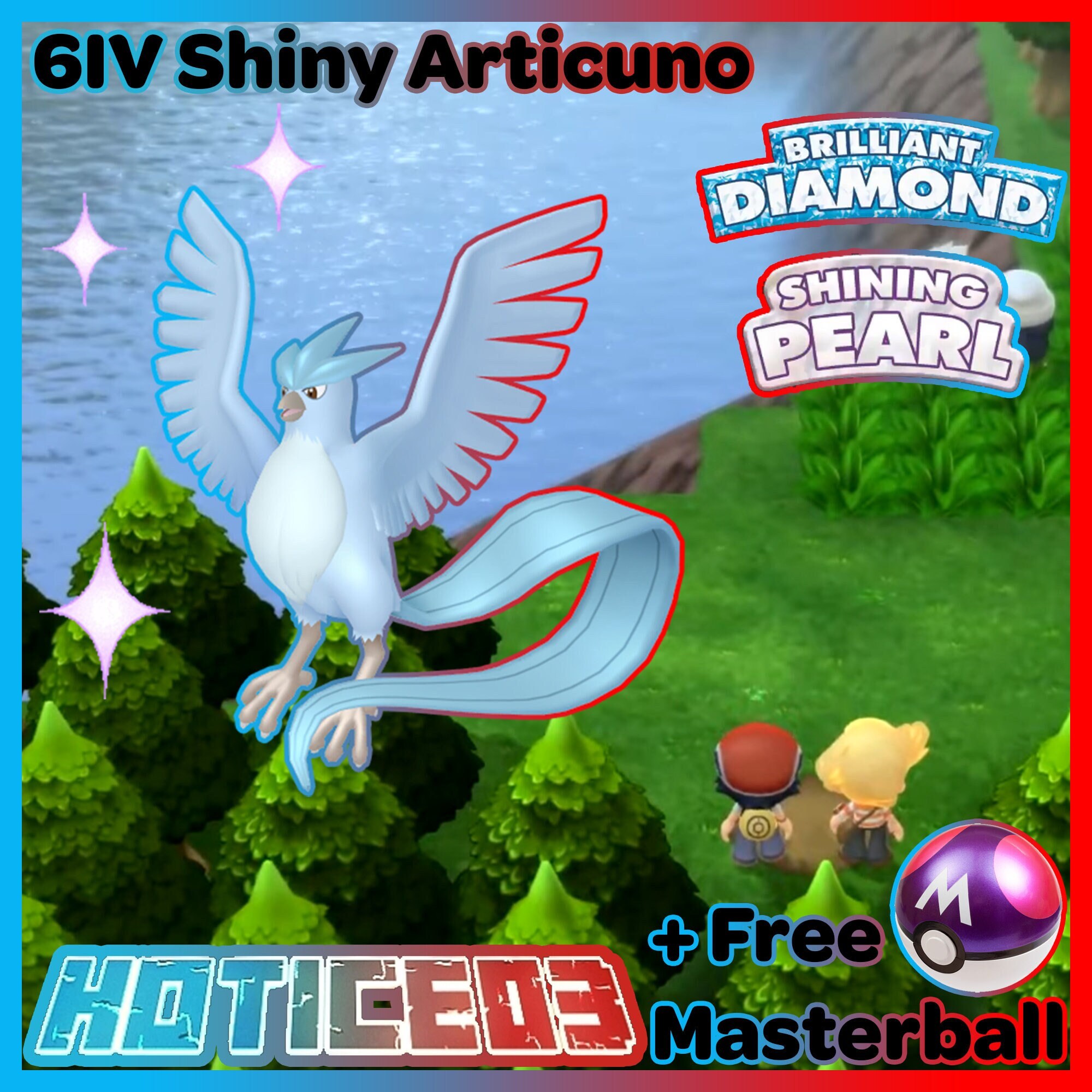 Pokémon Scarlet and Violet/ Rare Shiny Articuno Galarian/ 6IV 