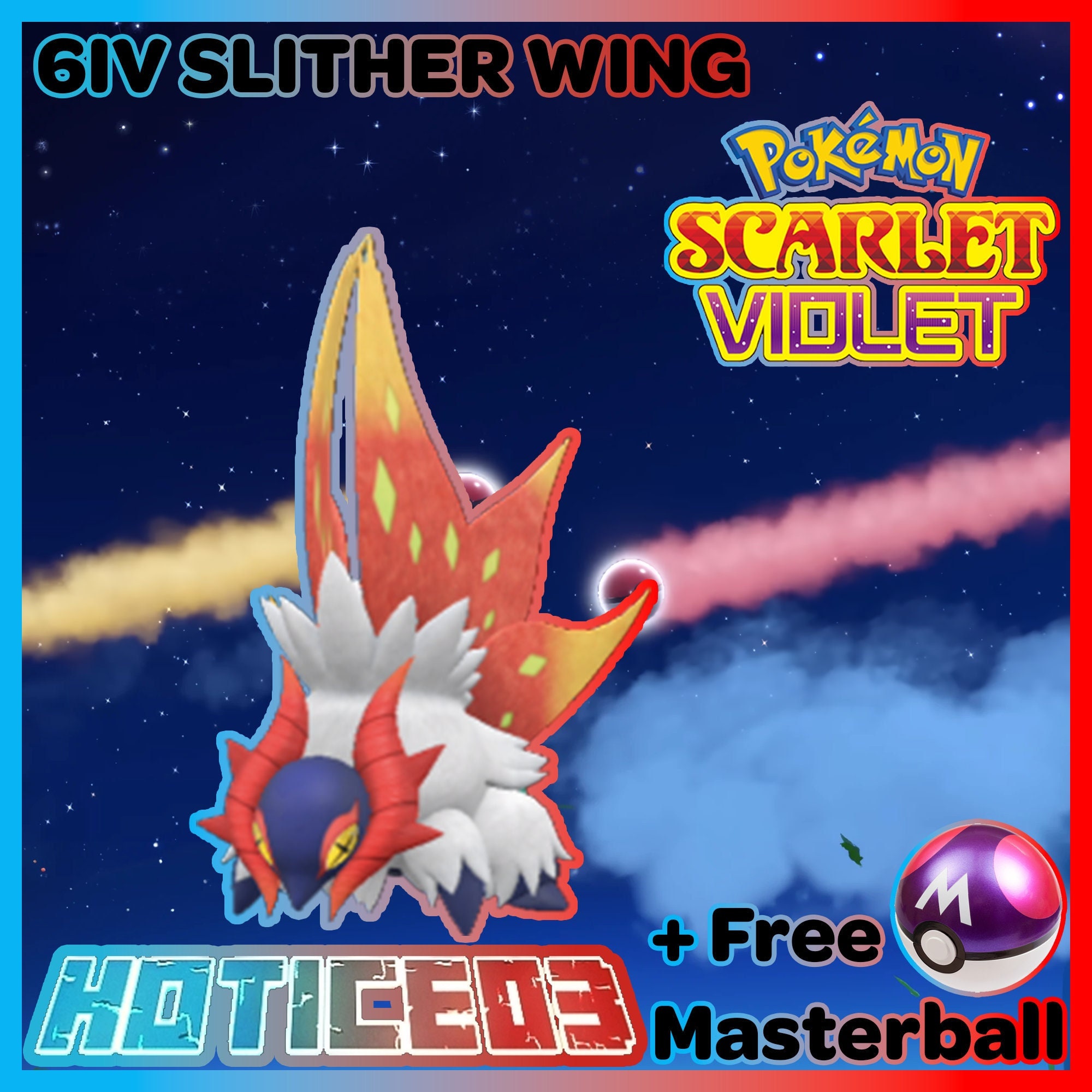 SLITHER WING SHINY 6IV + Any Item | Ready for competitive battle! | Pokemon  Scarlet & Violet | Fast Delivery