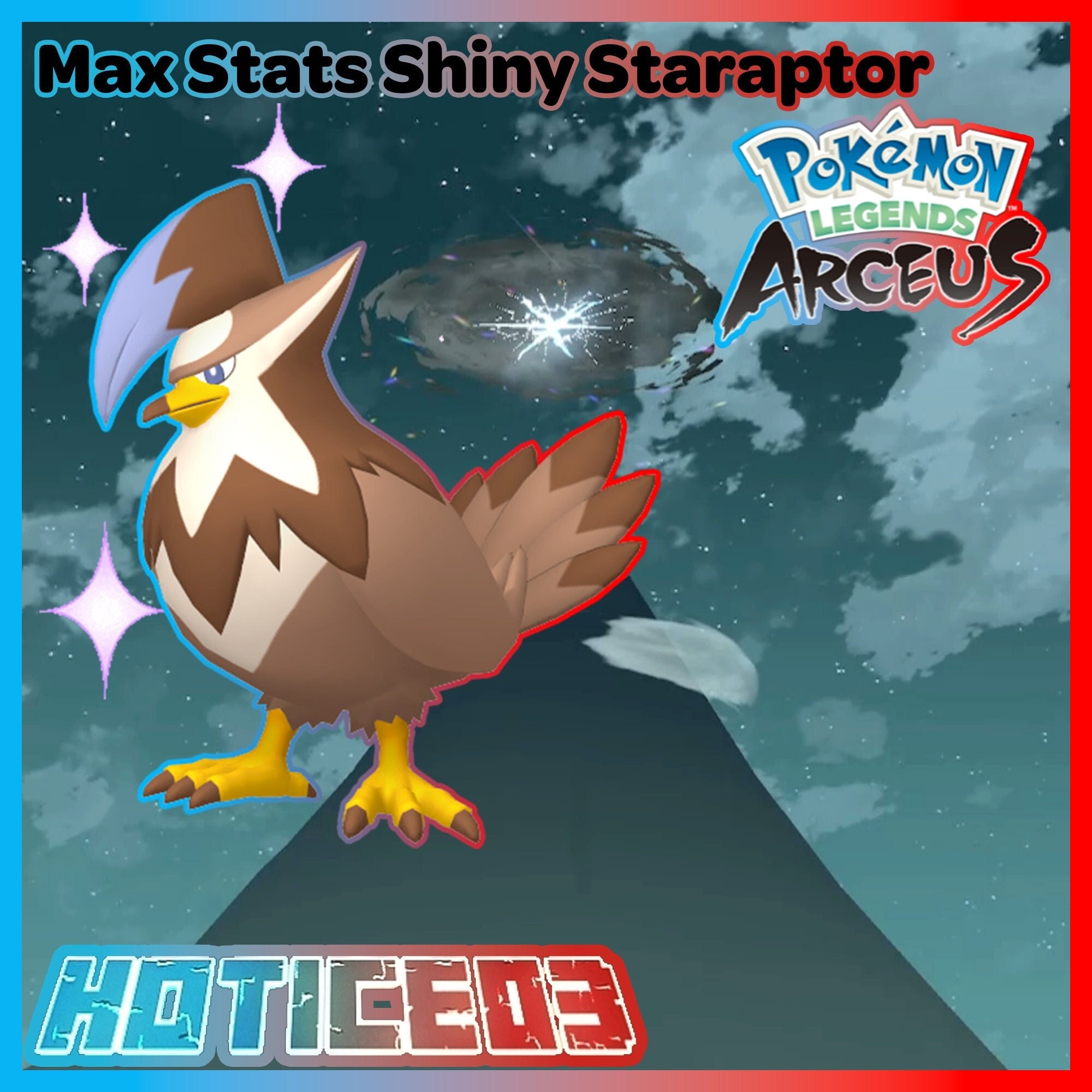 Pokémon Leyendas Arceus Shiny Staraptor Max Stats Etsy México