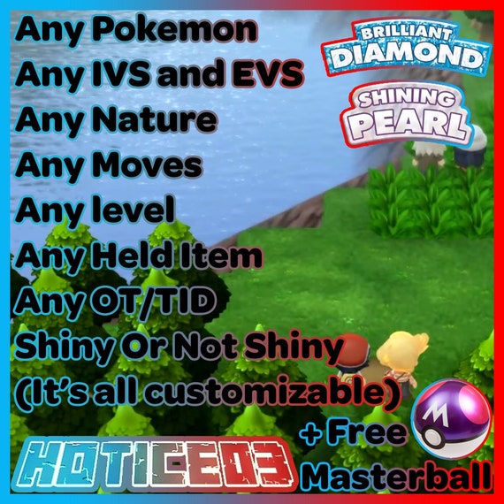 Shiny Giratina Battle Ready 6 IV for Pokemon Brilliant Diamond/Shining  Pearl