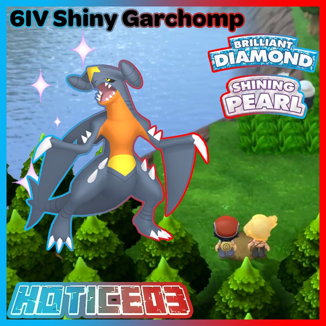 6IV Shiny Garchomp Pokemon Brilliant Diamond Shining Pearl Etsy