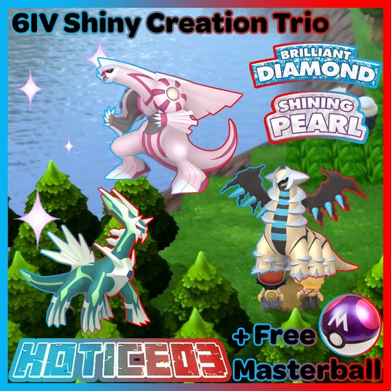 LEGENDARY Pokemon from Brilliant Diamond and Shining Pearl! Palkia, Dialga,  and Giratina, with Master Balls!