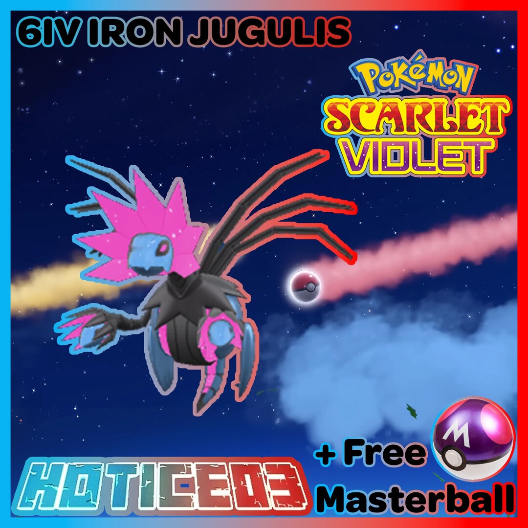Pokemon Scarlet Violet Iron Jugulis Max Stats 6IV Master Etsy