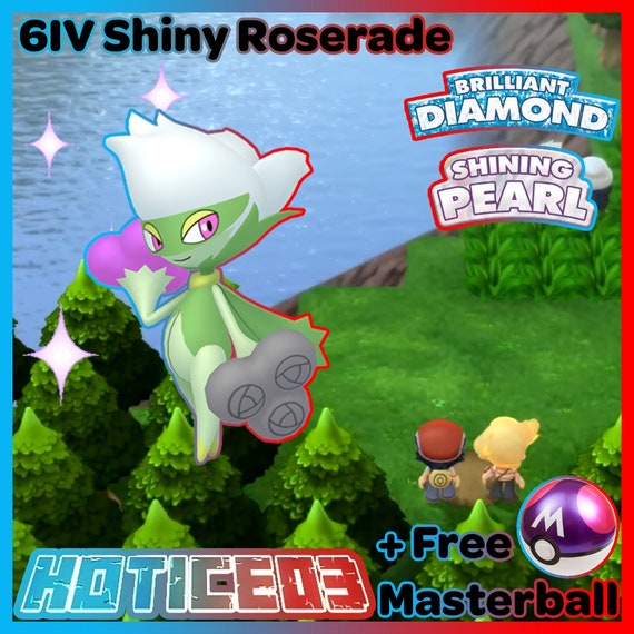 6IV Brillante Roserade Pokemon Brillante Diamante Splendente - Etsy Italia