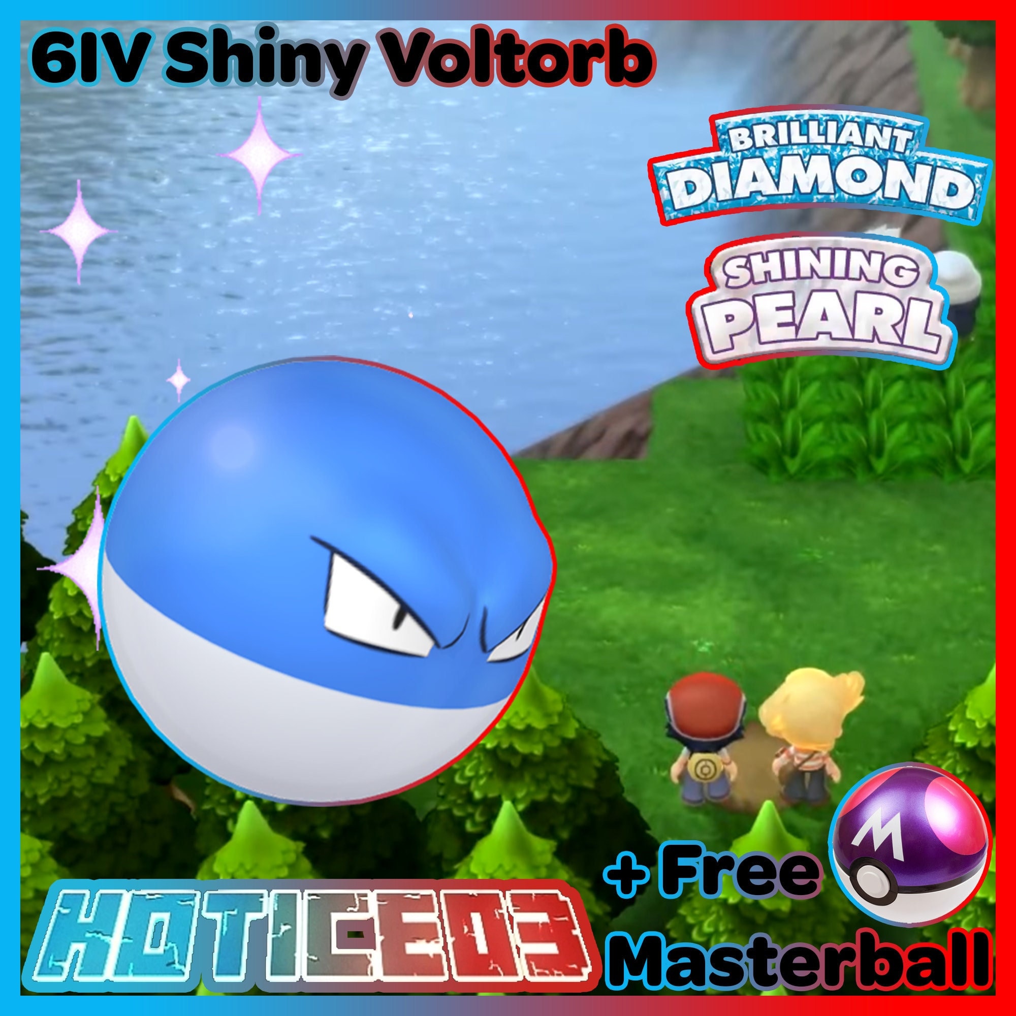 Pokemon Shiny Voltorb Mini P T C 60k