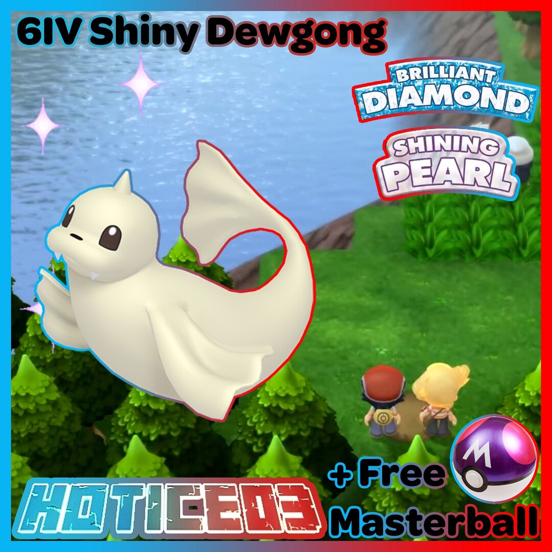 6IV Shiny Dewgong Pokemon Brilliant Diamond Shining Pearl Etsy