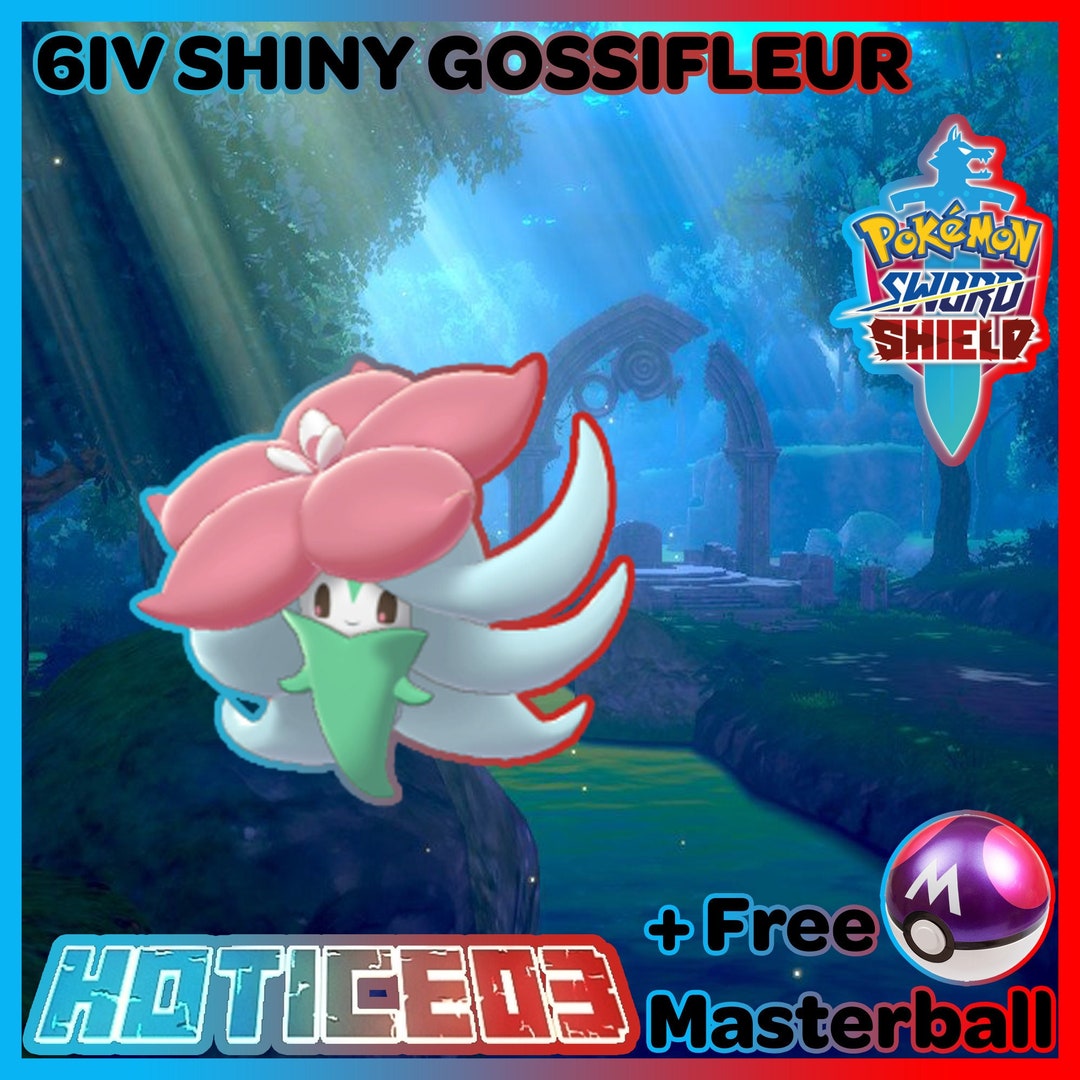 6IV Shiny Gossifleur Pokemon Sword and Shield Fast Trade Etsy