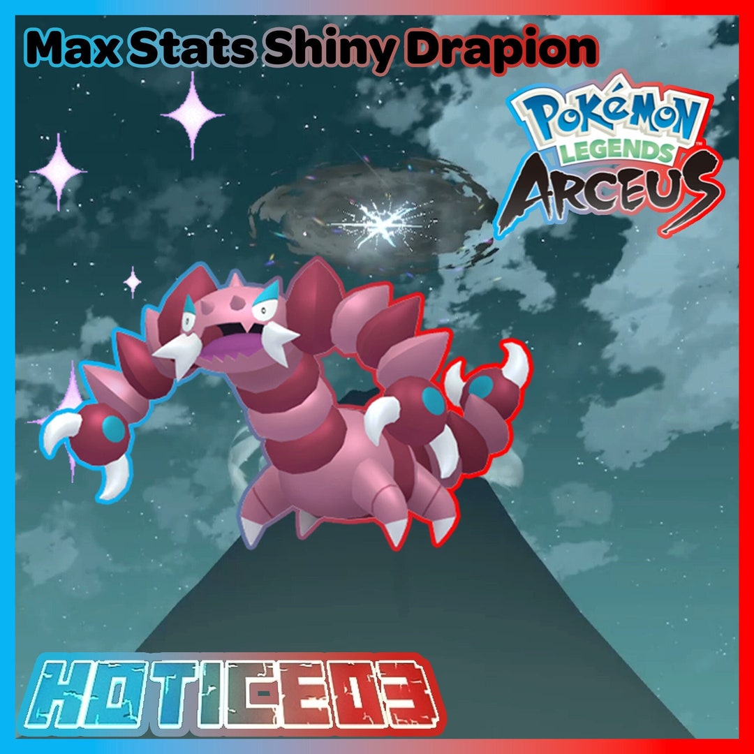 Pokemon Legends Arceus Shiny Drapion Max Stats Etsy