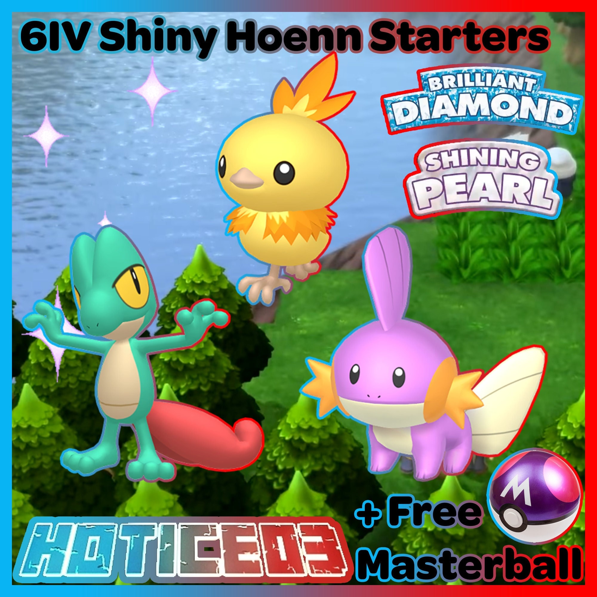 6IV Shiny Hoenn Starters Pokemon Brilliant Diamond Shining -  Israel