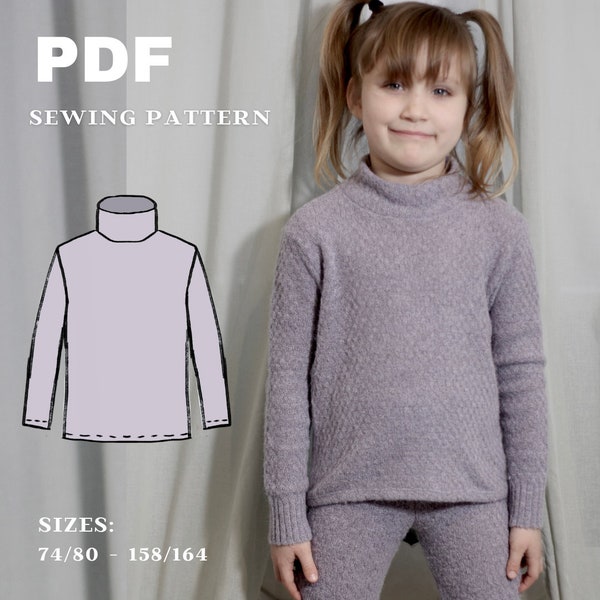 Turtleneck Sewing Pattern - Etsy
