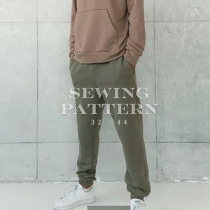 Mens sweatpants, Joggers pants for men, Sweatpants pdf pattern, Men pants PDF pattern, pdf sewing pattern for men, Mens Trousers pattern