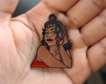 Afrocentric, Afro Charms, Girl Charms, Lady Charms, Face Charms, Afro Girl Charms, Charms, Black Girl Charms
