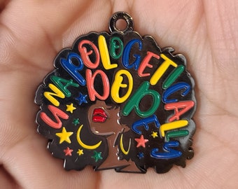 Charms for jewelry making, Alloy charms, Afro Charm, Afro Girl Charm, Black Girl Charms, Natural Hair Charm, Face Charm, Dope Charm, Pendant