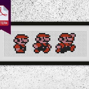 18 Small Mario Patterns for Cross Stitch - Super Mario Bros. 3