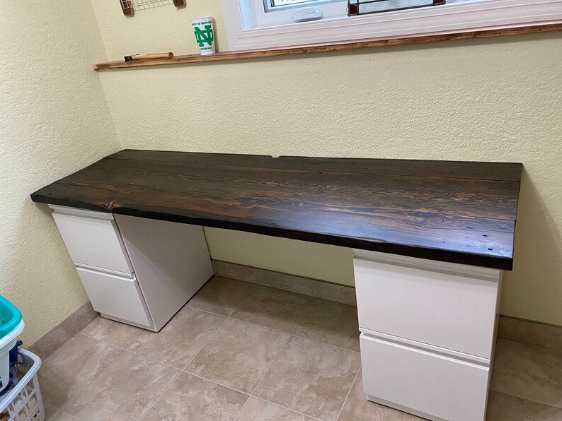 Reclaimed Wood Desktop Etsy