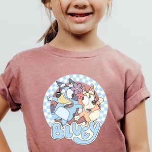Kids Bluey Shirt Bluey Family Shirt Blue Dog friends Shirt Bluey Birthday Shirt Blue Dog Shirt Bluey Bingo Shirt Bluey Bingo Birthday Party