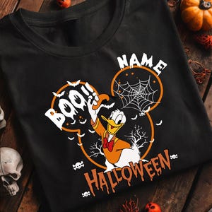 Personalized Disney Halloween Shirt Disney Shirt Halloween Matching Shirts Mickey&#39;s Not So Scary Disney Character Halloween Boo Tee Minnie