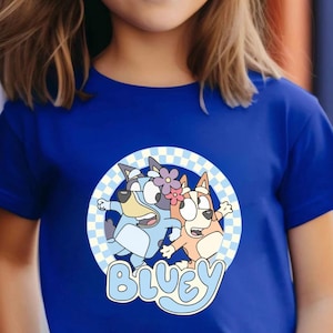 Kids Bluey Shirt Bluey Family Shirt Blue Dog friends Shirt Bluey Birthday Shirt Blue Dog Shirt Bluey Bingo Shirt Bluey Bingo Birthday Party