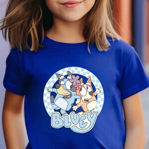 Kids Bluey Shirt Bluey Family Shirt Blue Dog friends Shirt Bluey Birthday Shirt Blue Dog Shirt Bluey Bingo Shirt Bluey Bingo Birthday Party