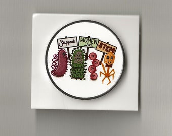 Customizable Science Pins!!|Biology, Microbiology, Virology, Chemistry, Genetics, Statistics, Molecular, Cell| Over 100 designs available