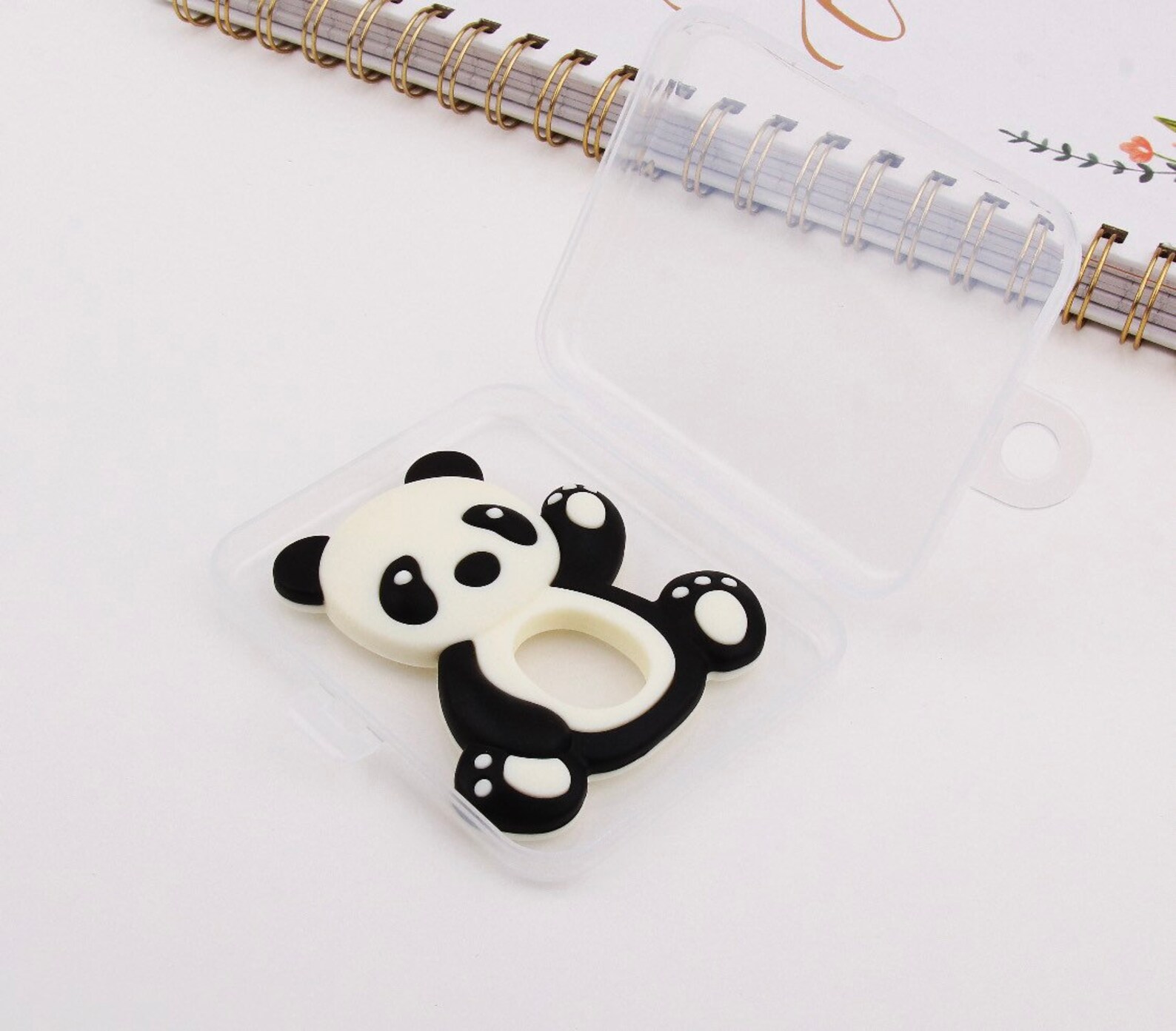 panda bear fruit teether set