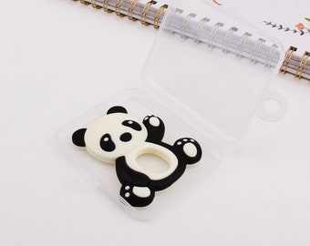 Panda teether | silicone teether | wooden teether | baby gift | baby gift ideas | animal teether | bestseller | teether toy | teething