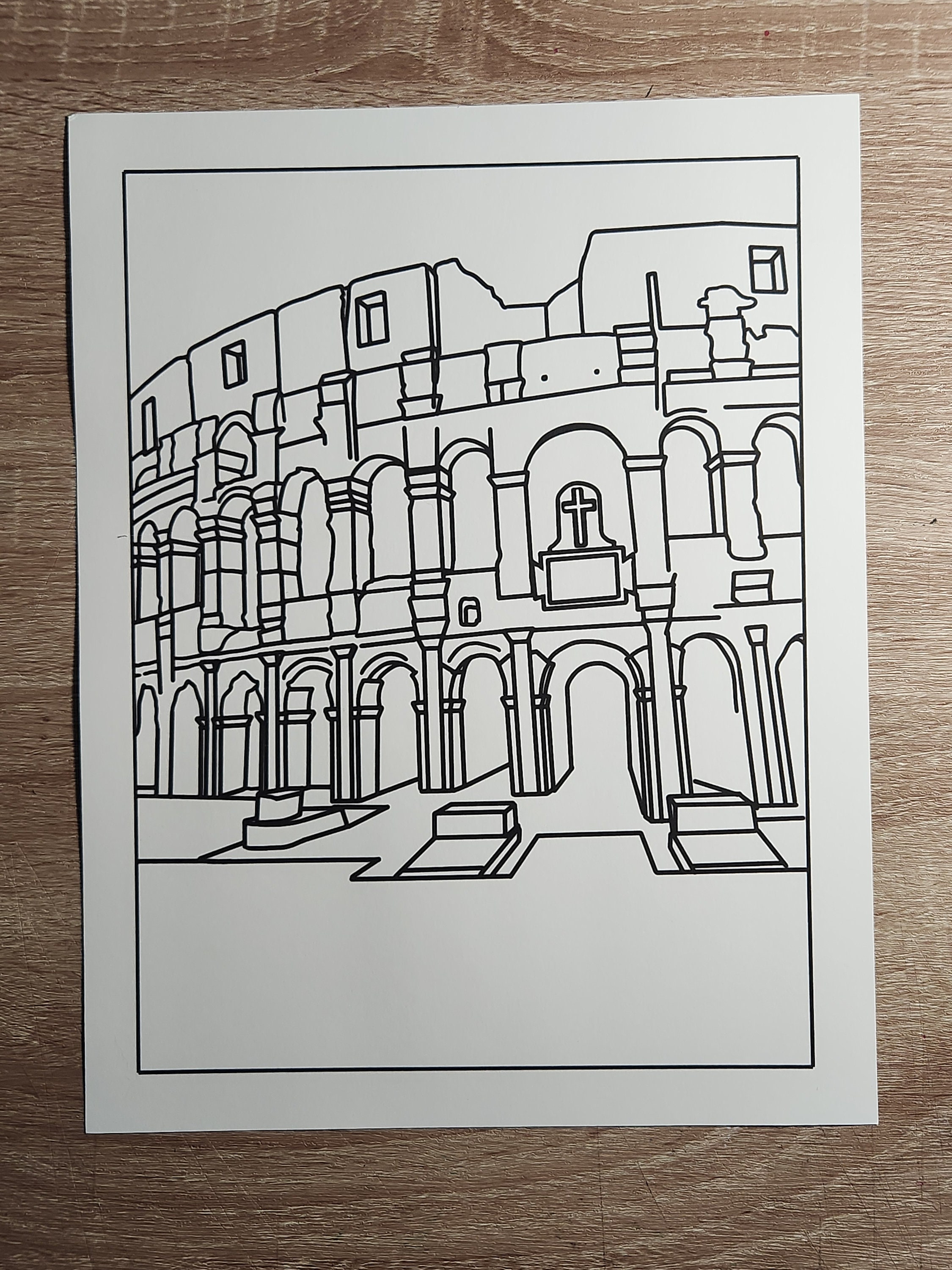 Coloring Pages Printable Adult Coloring Pages Italy Inspired - Etsy