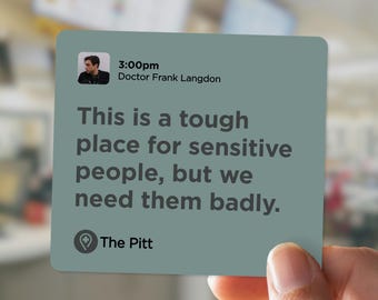 Doctor Frank Langdon Spotify Quote Sticker - Dishwasher Safe Vinyl Sticker for Water Bottles, Laptops, Journals, Kobos, Kindles, iPads