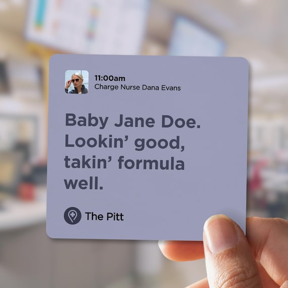Baby Jane Doe Dishwasher Safe Vinyl Sticker - Charge Nurse Dana Spotify Sticker for Water Bottles, Laptops, Journals, Residents