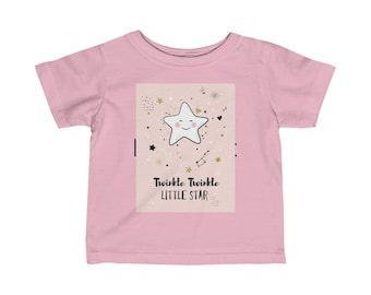 Twinkle Twinkle little Stsr, Baby Fine Jersey Tee Twinkle, Twinkle Little Star.