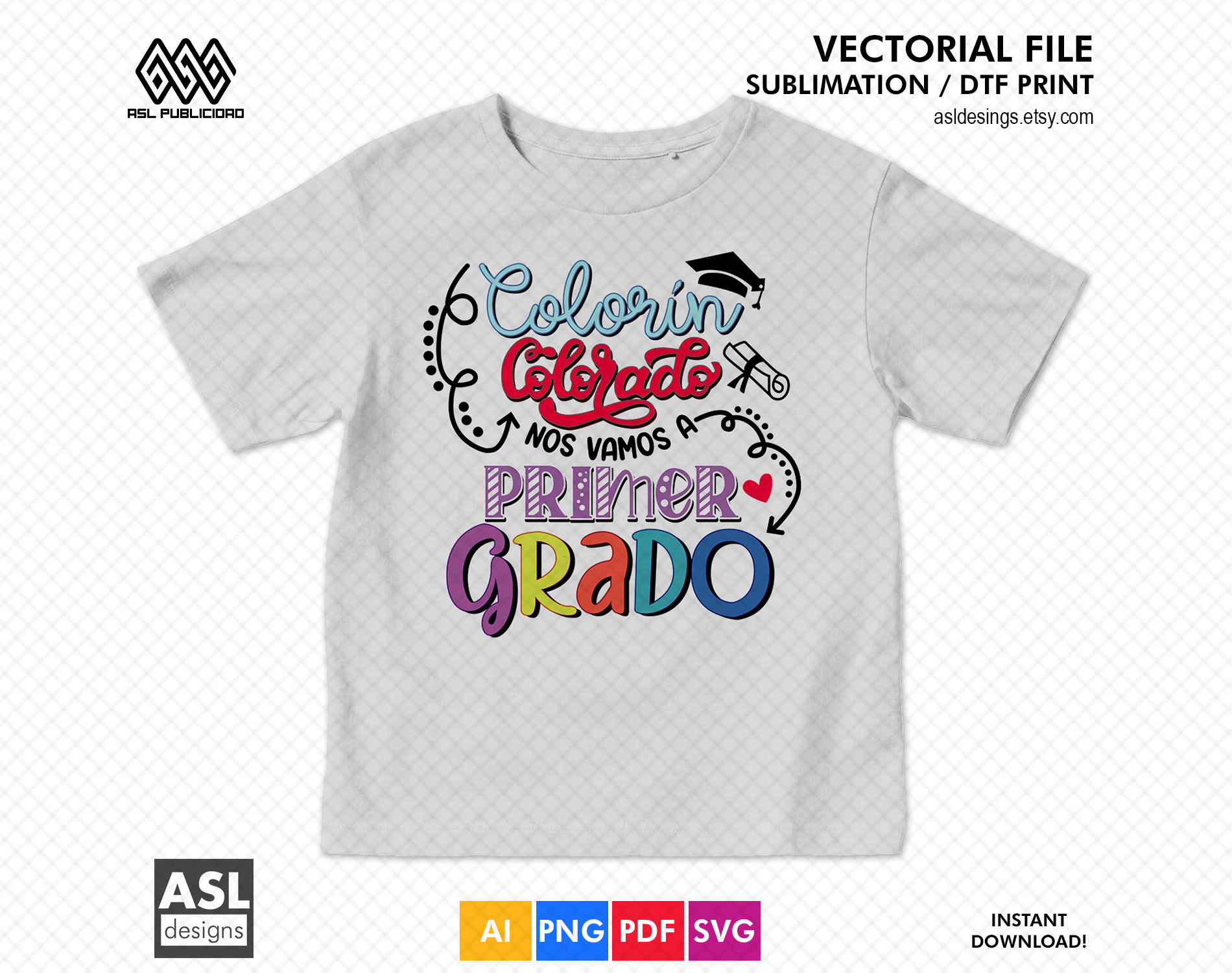 Colorin Colorado Nos Vamos a Primer Grado Svg, Archivo Svg, Ai, Png