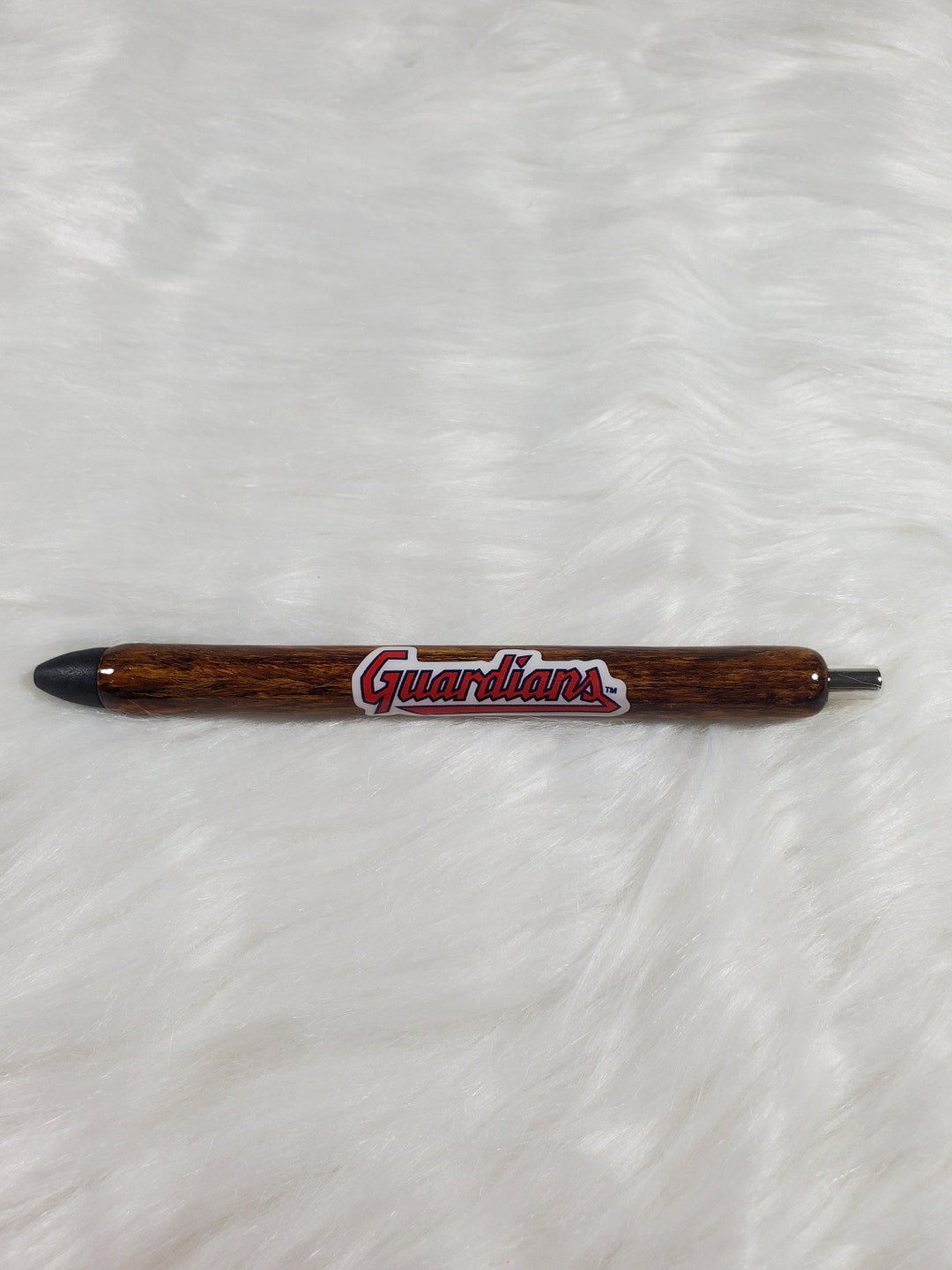 Baseball Bat Pen/woodgrain Baseball Pen/cleveland Baseball Etsy