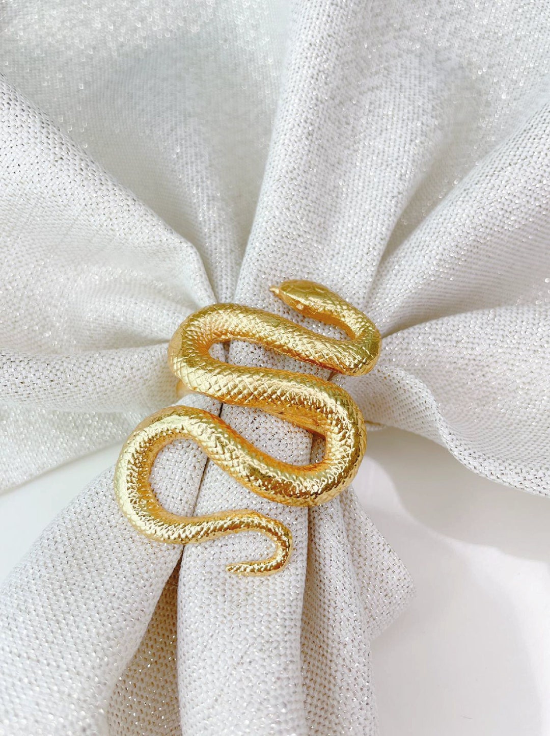 Snake Napkins Rings Set of 6 for All Occasions Napkin Ring Etsy