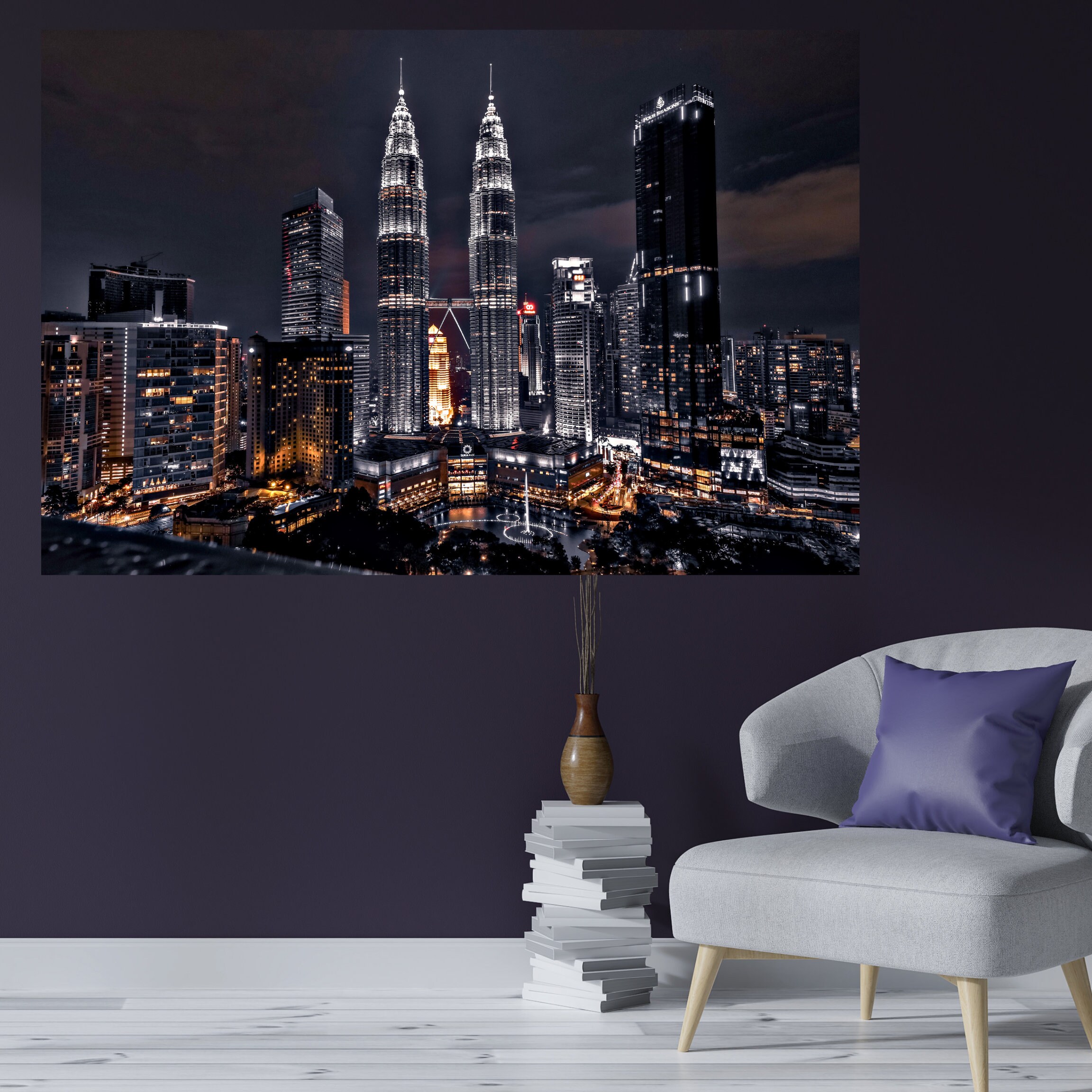 City View Wall Art Print Modern Printable Home Decor Etsy