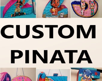 Number pinata. Request your favorite  custom pinata 1 to 9 only . It will come with  stick pinata included. (Main island only please)