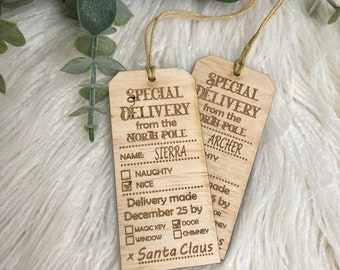 Personalised Christmas tag