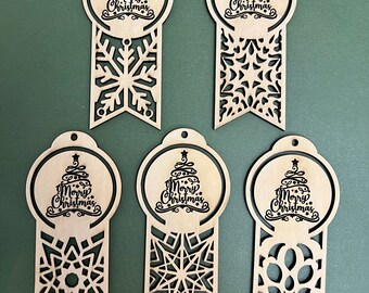 5 pack - Merry Christmas Tags