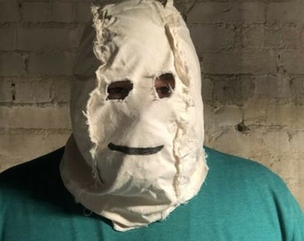 The Strangers Movie Man in the Mask Costume Killer Sack Hood Halloween Scary Fast Shipping Available