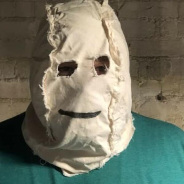 The Strangers Movie Man in the Mask Costume Killer Sack Hood Halloween Scary Fast Shipping Available