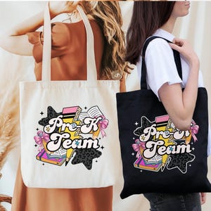 Sac fourre-tout pour enseignant personnalisé avec le niveau scolaire, couleurs confortables pour les chemises de l'équipe des enseignants de la pré-maternelle, t-shirt personnalisé pour la rentrée des classes confort